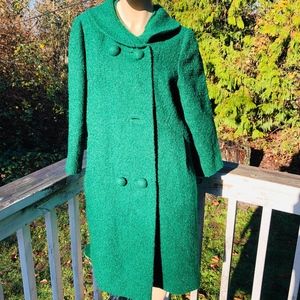 VTG 60S NORDSTROM BEST APPAREL GREEN MIDI COAT